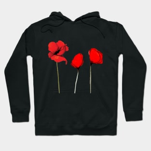 Red Poppies Hoodie